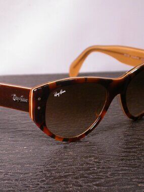 Ray Ban Wayfarer Vagabond Tortoise Sunglasses Made in Italy
